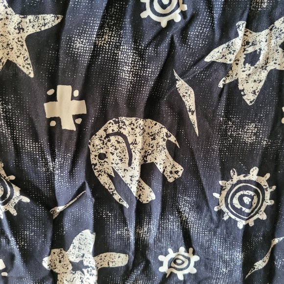 Campus Casuals Black Maxi Midi Elephant Print Skirt - Picture 4 of 8